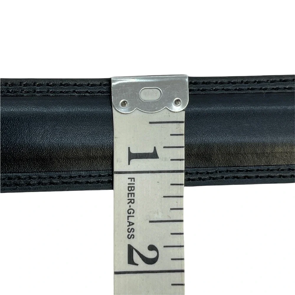 Perry Ellis Mens 42‎ Belt Brown Buckle Reversible Manmade Material Dress Belt